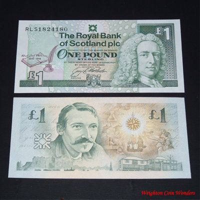 1994 Royal Bank of Scotland Plc £1 – Robert Lewis Stevenson 1994 Royal Bank of Scotland Plc £1 – Robert Lewis Stevenson